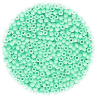 14/o Japanese SEED Beads - Lt. Aqua Painted