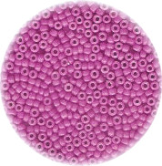 14/o Japanese SEED Beads - Med. Mauve Rose Painted