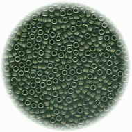 14/o Japanese SEED Beads - Metallic Olive Matte