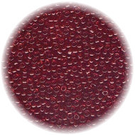 14/o Japanese SEED Beads - Trans. Rich Red