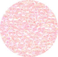 14/o Japanese SEED Beads - Trans. Pink Irid.