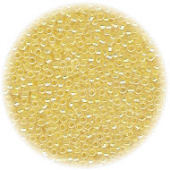 14/o Japanese SEED Beads - Trans. Squash Yellow Lined Luster