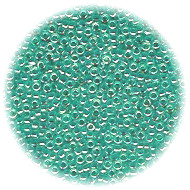 14/o Japanese SEED Beads - Trans. Turquoise Lined Luster