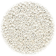 14/o French SEED Beads - White Opaque