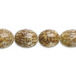 10x15mm Natural Betelnut OVAL Beads