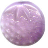 18mm Lavender Sorbet Pressed Glass Raspberry DISC Beads