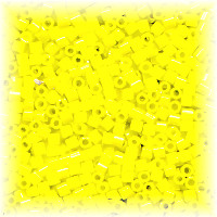 15/o HEX BEADS: Bright Yellow