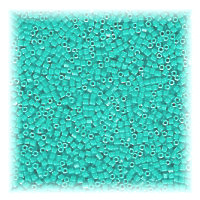 15/o HEX BEADS: Bright Aqua