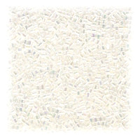 15/o HEX BEADS: Trans. Clear Irid.