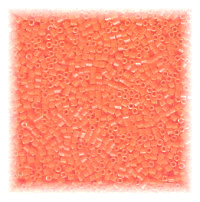 15/o HEX BEADS: Bright Orange