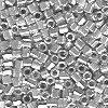 15/o HEX BEADS: Metallic Silver