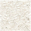 15/o HEX BEADS: White Pearl