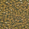 15/o HEX BEADS: Opaque Brown