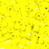 15/o HEX BEADS: Butter Yellow Painted