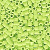 15/o HEX BEADS: Chartreuse
