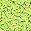 15/o HEX BEADS: Chartreuse