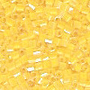 15/o HEX BEADS: Trans. Dk. Sunflower Lined