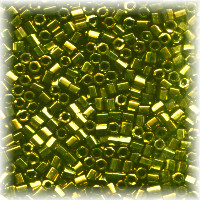 15/o HEX BEADS: Metallic Dark Gold