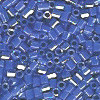 15/o HEX BEADS: Dark Royal Blue Luster