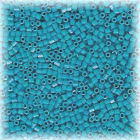 15/o HEX BEADS: Dark Turquoise Blue