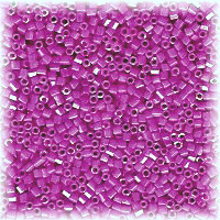 15/o HEX BEADS: Opaque Fuchsia