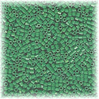 15/o HEX BEADS: Grass Green