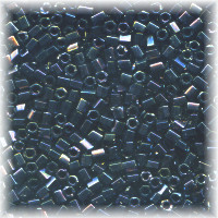 15/o HEX BEADS: Jet Black Irid.