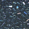 15/o HEX BEADS: Jet Black Irid.