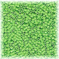 15/o HEX BEADS: Light Green