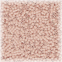 15/o HEX BEADS: Lt. Peachy Pink Painted