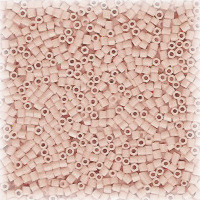 15/o HEX BEADS: Lt. Peachy Pink Painted
