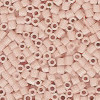 15/o HEX BEADS: Lt. Peachy Pink Painted