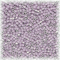15/o HEX BEADS: Mauve Painted