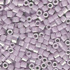15/o HEX BEADS: Mauve Painted