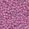 15/o HEX BEADS: Opaque Rose