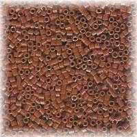 15/o HEX BEADS: Medium Brown