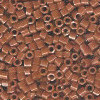 15/o HEX BEADS: Medium Brown