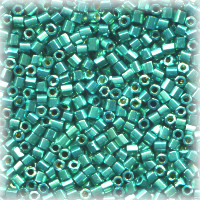 15/o HEX BEADS: Metallic Aqua