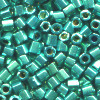 15/o HEX BEADS: Metallic Aqua