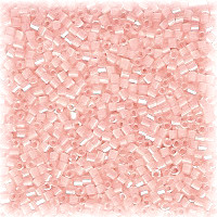 15/o HEX BEADS: Lt. Pink Pearl