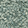 15/o HEX BEADS: Pearl Grey Satin