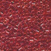 15/o HEX BEADS: Trans. Red