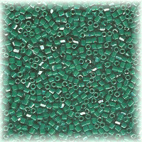 15/o HEX BEADS: Dark Emerald Green