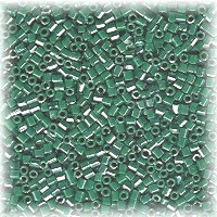 15/o HEX BEADS: Rich Med. Green Luster