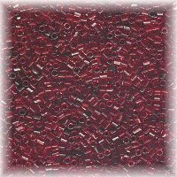 15/o HEX BEADS: Trans. Rich Red