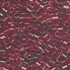 15/o HEX BEADS: Trans. Rich Red