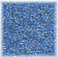 15/o HEX BEADS: Royal Blue Luster