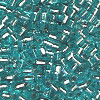 15/o HEX BEADS: Trans. Aqua S/L