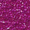 15/o HEX BEADS: Trans. Fuchsia