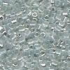 15/o HEX BEADS: Trans. Grey Luster